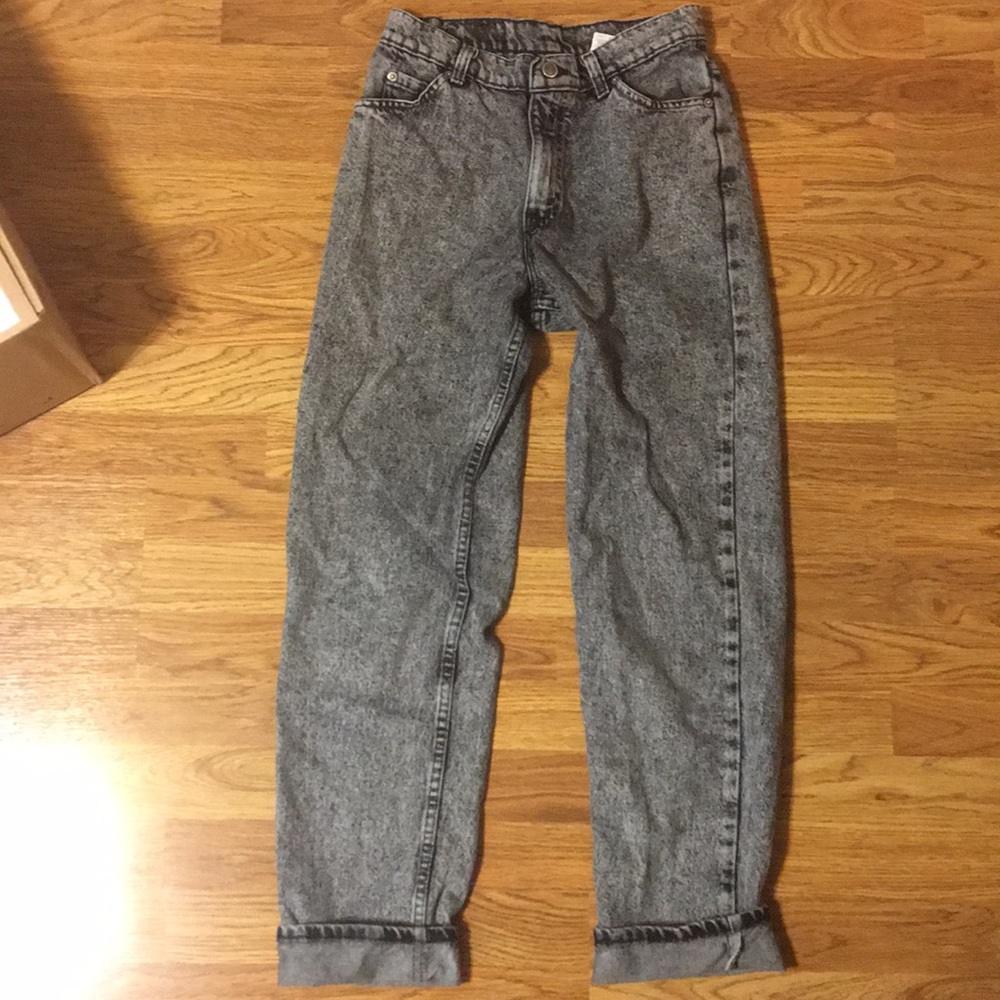Brittania Vintage High Waisted Black Jeans